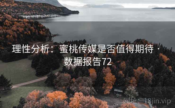 理性分析：蜜桃传媒是否值得期待 · 数据报告72