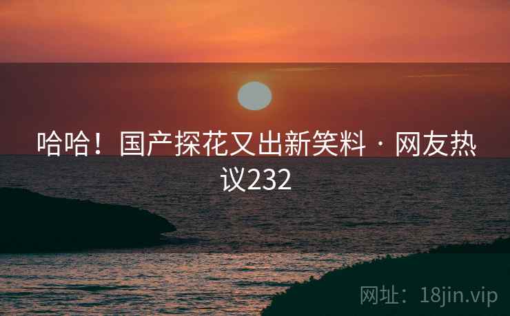 哈哈！国产探花又出新笑料 · 网友热议232